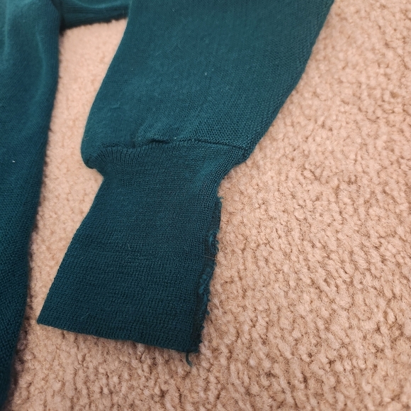 Womens Knit Vintage Sweater Lord Jeff Green Cardigan Size XL #Q372 - Picture 2 of 7